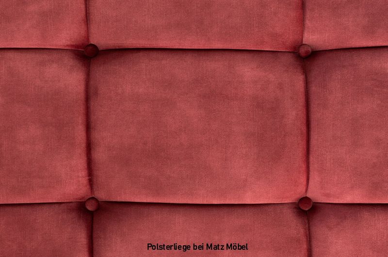 TONI, Daybed rot, Samt Polsterliege ruby
