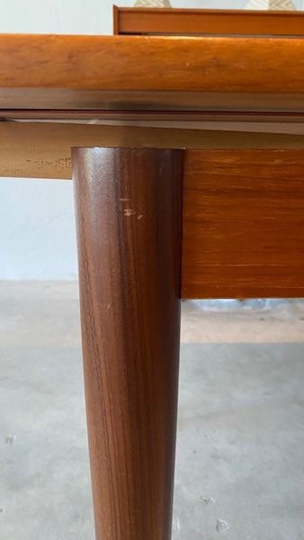 TOBI, Mid-Century-Esstisch, Ausziehtisch Massivholz