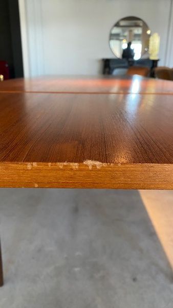 TOBI, Mid-Century-Esstisch, Ausziehtisch Massivholz