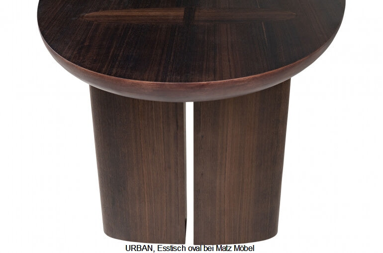 Esstisch URBAN dunkelbraun oval viele Größen, Designermöbel