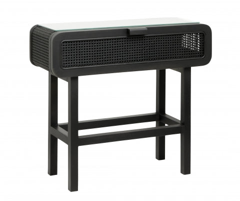 VITA, Konsolentisch Holz-Rattan