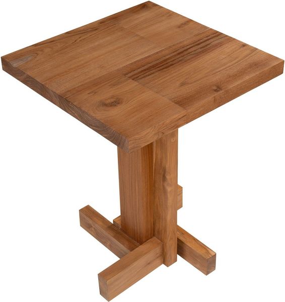 Bistrotisch JUNO Teakholz 60x60 cm - Quadratischer Esstisch Modern