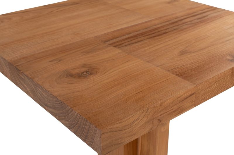 Bistrotisch JUNO Teakholz 60x60 cm - Quadratischer Esstisch Modern