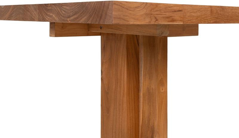 Bistrotisch JUNO Teakholz 60x60 cm - Quadratischer Esstisch Modern