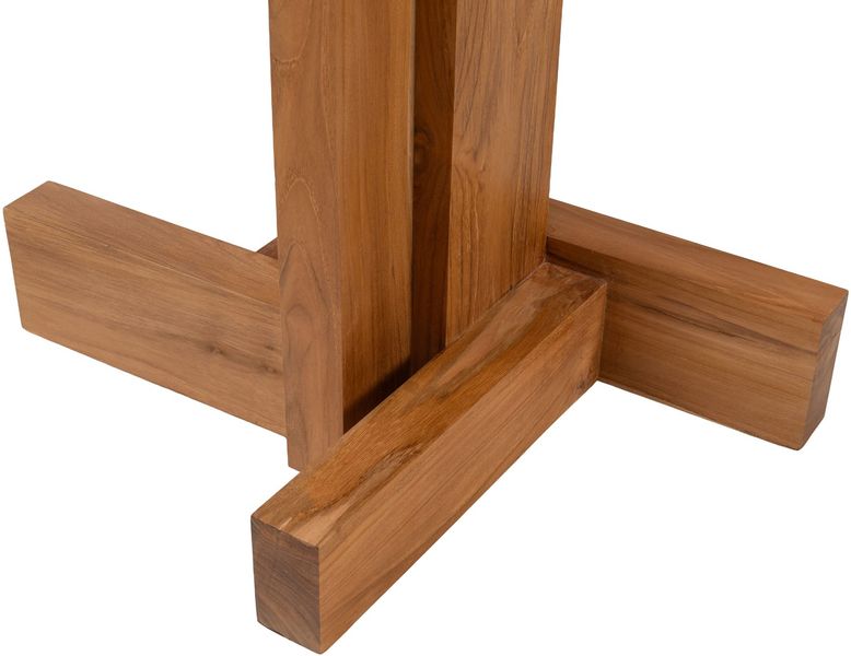 Bistrotisch JUNO Teakholz 60x60 cm - Quadratischer Esstisch Modern