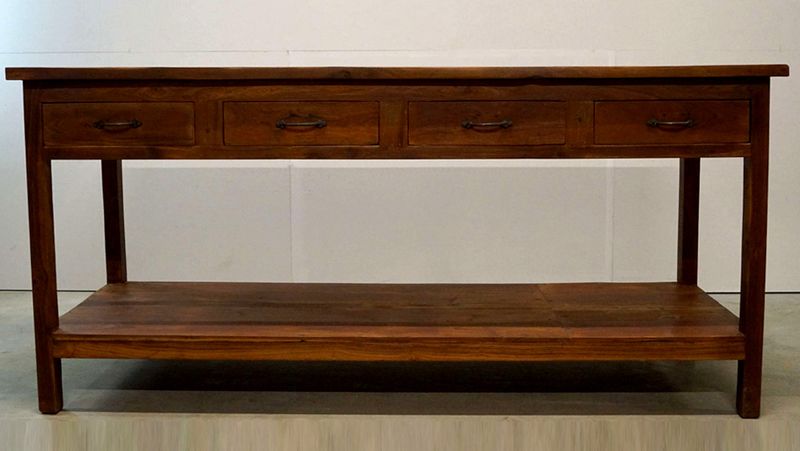 DESI, Recyclingholz Ladentisch mit Schubladen, Alter Tresen