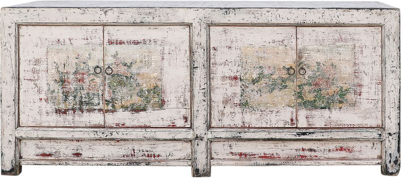 SILA 1, Altes Sideboard weiß vintage, antikes Unikat