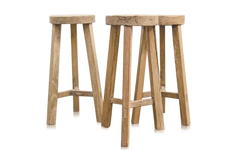 Barmöbel bei Matz Möbel, Altholz Barhocker SUSE rund H 70 cm