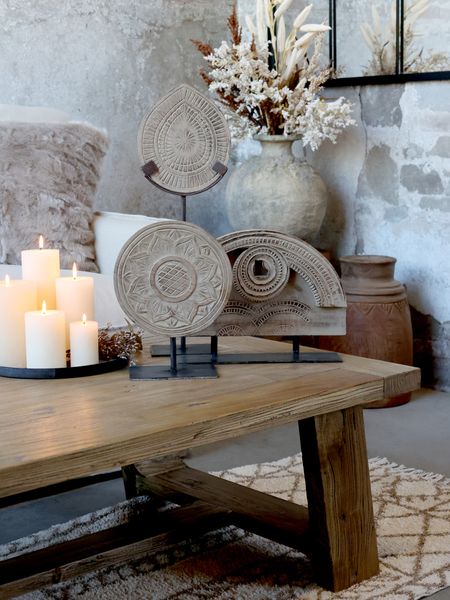 Matz Möbel Altholz Couchtisch 130 cm lang Landhausstil