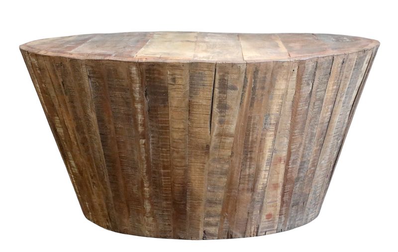 FINE, Altholz Couchtisch H 43 x D 92 cm Wohnzimmertisch