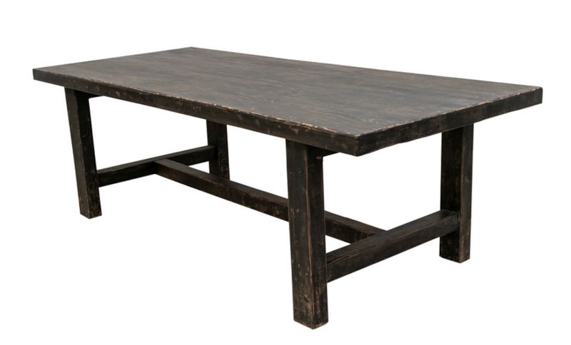 Esstisch HAJA vintage schwarz B 244 cm, Landhaus Esszimmertisch