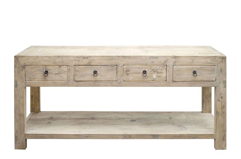 SAIKA 1, Konsolentisch Altholz B 170 cm, Recyclingholz