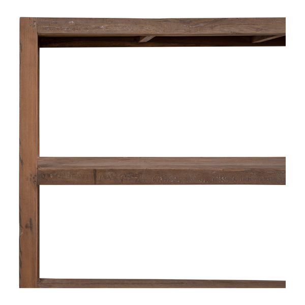 Großes Altholz Regal H 180 cm auf Rädern, Holzregal SANO