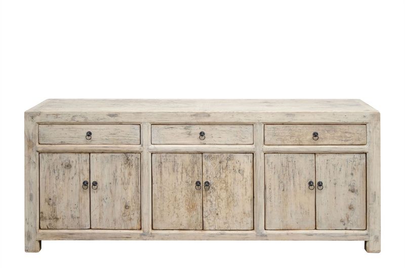 SAIKA 2, Altholz Sideboard B 200 cm, Landhausstil Anrichte