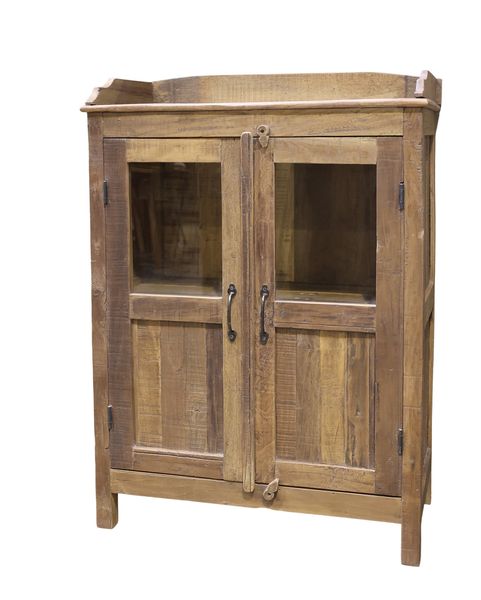 Kleiner Altholz Schrank B 74 cm, Kommode BRITTA Landhausstil