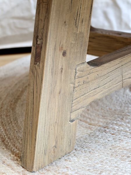 SLO, Couchtisch Altholz rund D 90 cm recyceltes Holz