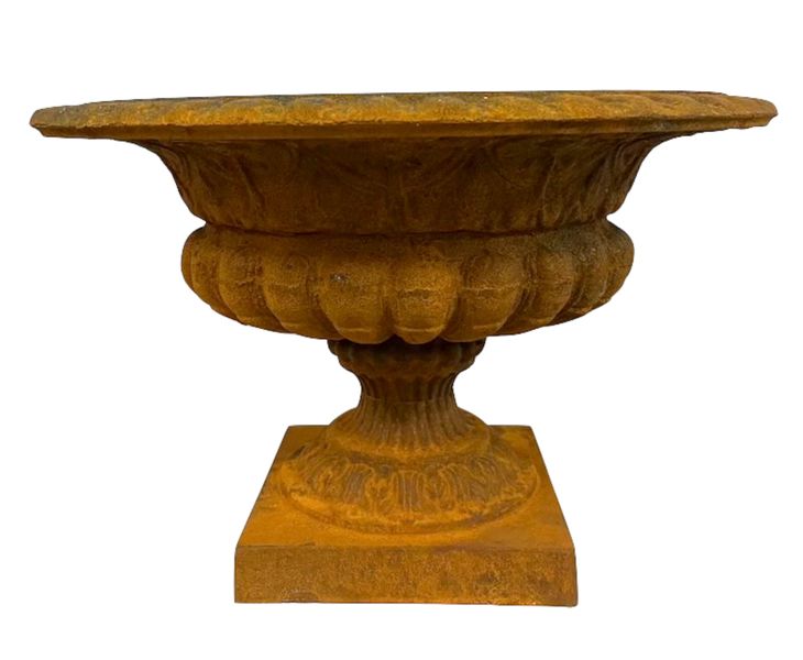 Amphore, Pflanzschale rostig Gusseisen D 46 cm