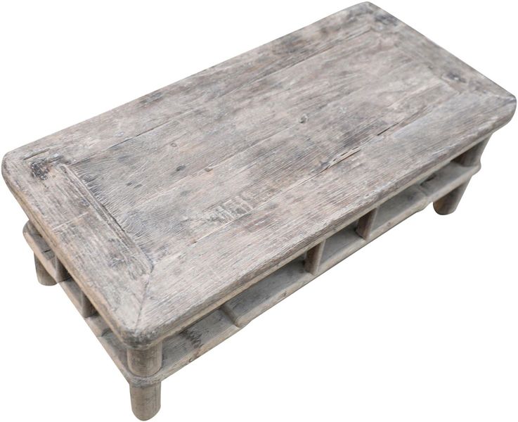 TIMO, Alter Couchtisch B 99 cm, antikes Unikat