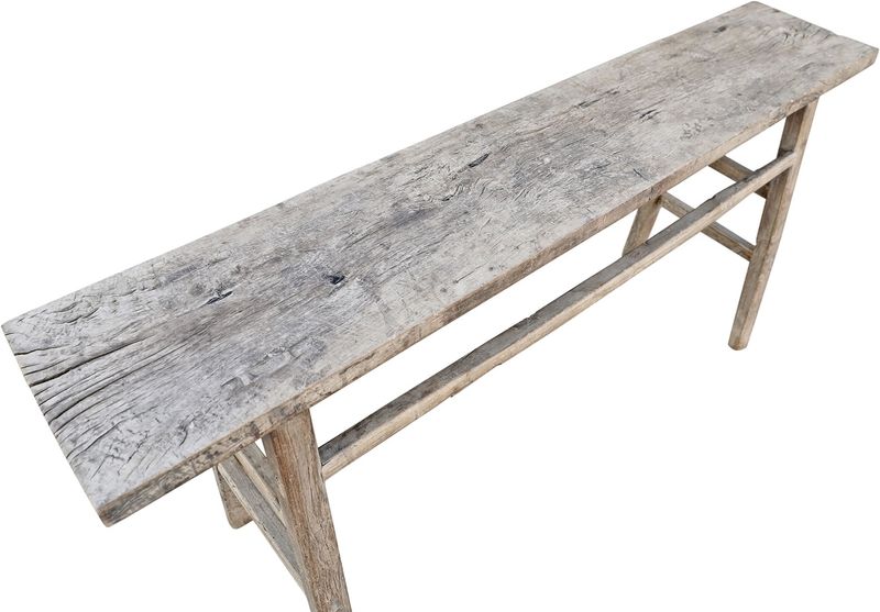 ZOE, alter Konsolentisch antik 180 cm breit natur altes Holz