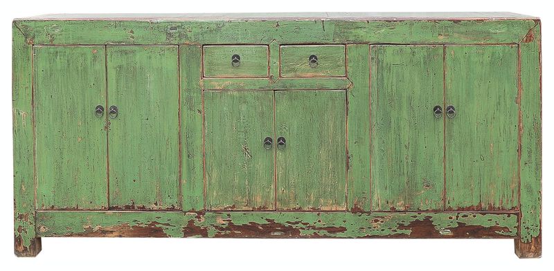 SORA, Antikes Sideboard shabby grün, antikes Unikat