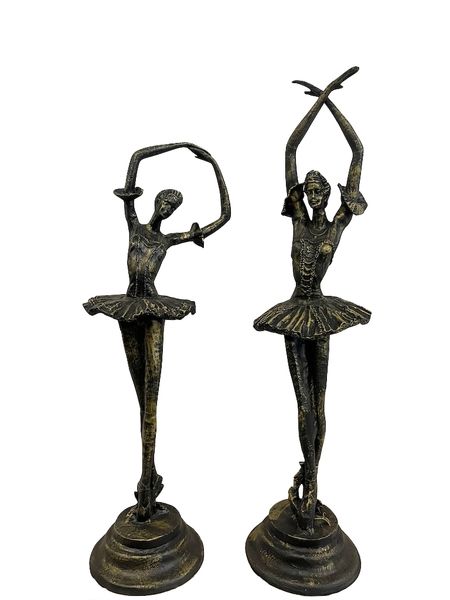 Gusseisen Skulptur "Ballerina Paar" H 125 cm