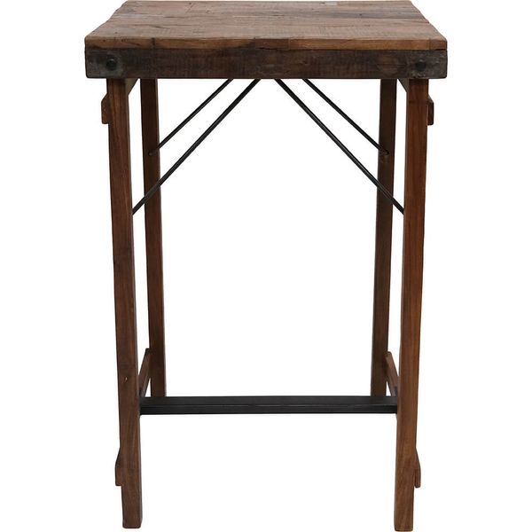 TONI, Stehtisch 70*70 cm aus altem Holz, Altholz Bartisch