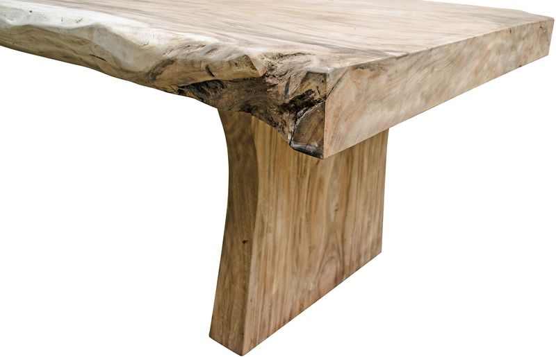 SORA, Baumstamm Esstisch L 200 cm Massivholztisch