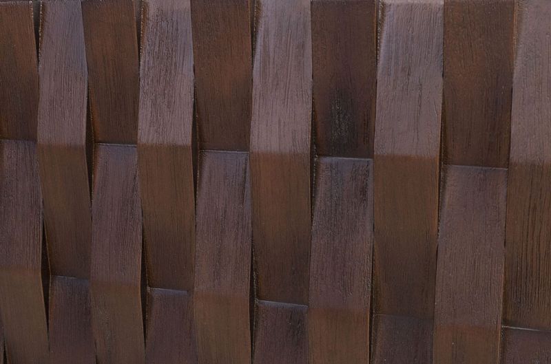 Beistelltisch NALA Holz Würfel H 52 cm dunkelbraun