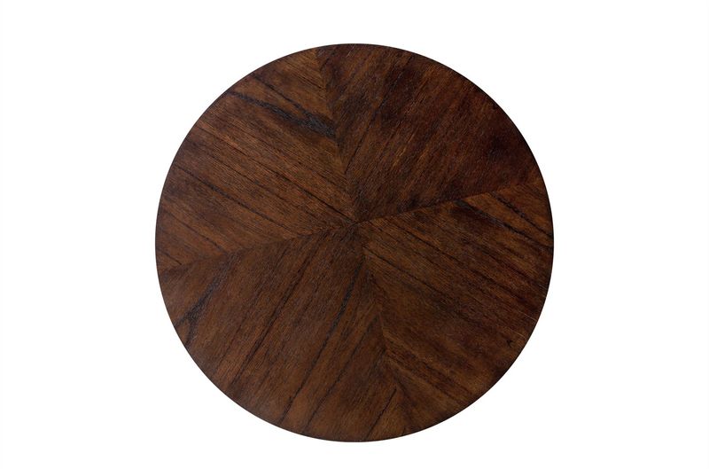 PERL, Bestelltisch Holz dunkelbraun D 50 oder 70 cm Kegelfuß