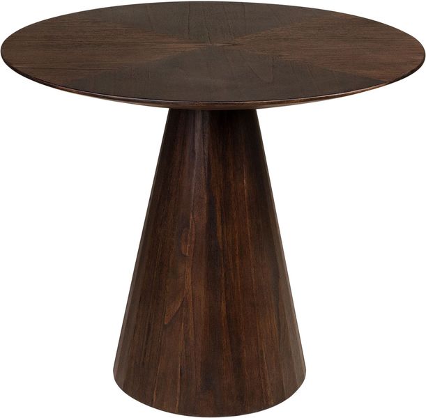 PERL, Bestelltisch Holz dunkelbraun D 50 oder 70 cm Kegelfuß
