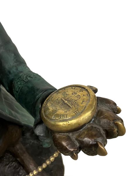 Garten Skulptur Bronze "Alice im Wunderland - Kaninchen"