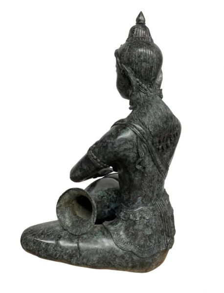 Bronze Skulptur "Trommler -Tempelwächter" H 95 cm