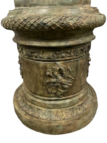 Bronze Skulptur "Bronze Urne mit Ladys", große Amphore