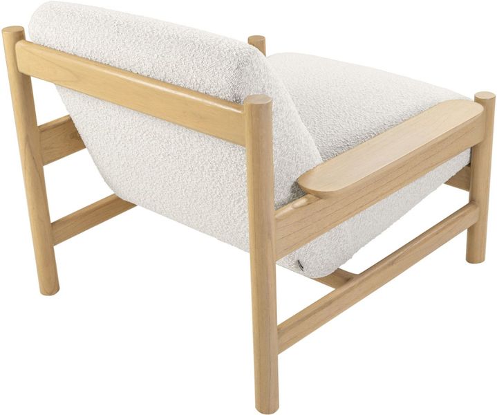 CASA, Designer Sessel natur-weiß, Lounge-Sessel