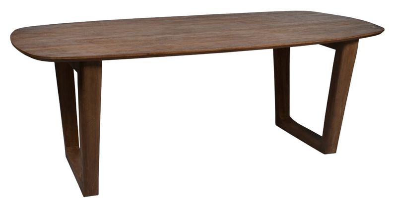 CORA, Designer Esstisch 200*100 cm dunkelbraun Holz