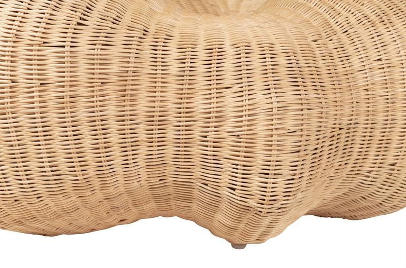 Couchtisch oval aus Rattan "Art-Kunst Wolke"