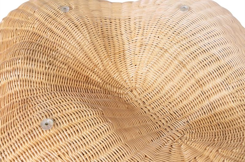 Couchtisch oval aus Rattan "Art-Kunst Wolke"