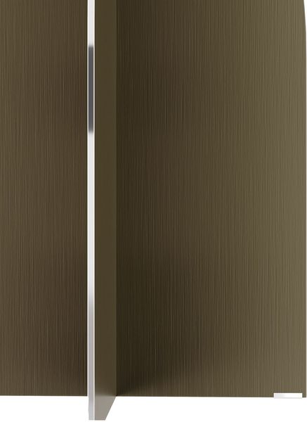 Designer Beistelltisch RAY rund 50 cm Edelstahl & Eiche