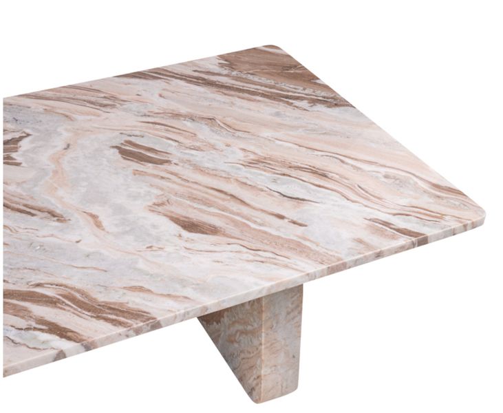 STEP, Designer Couchtisch Marmor weiß L180 cm