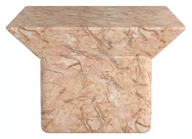 ISMA, Marmor Couchtisch hellbraun quadratisch, Designermöbel
