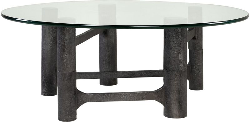 SADA, Couchtisch rund 110 cm Alu & Glas, Designermöbel