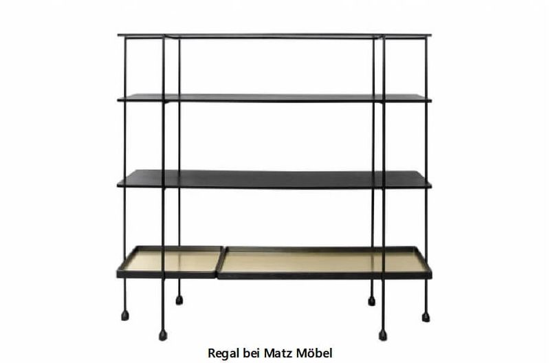 ALINA, Regal Holz Metall 160 cm