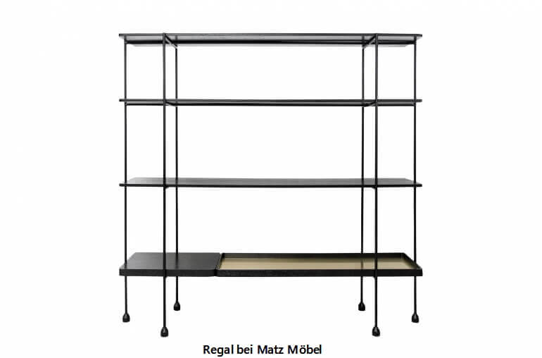 ALINA, Regal Holz Metall 160 cm
