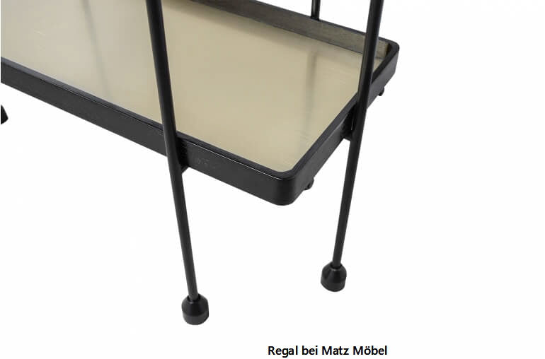 ALINA, Regal Holz Metall 80 cm