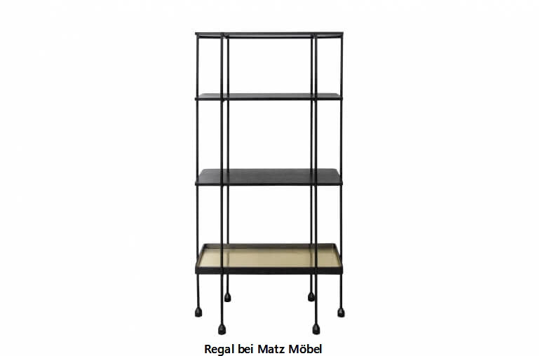 ALINA, Regal Holz Metall 80 cm