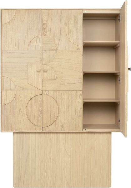 SILKA, Designer Schrank helles Holz