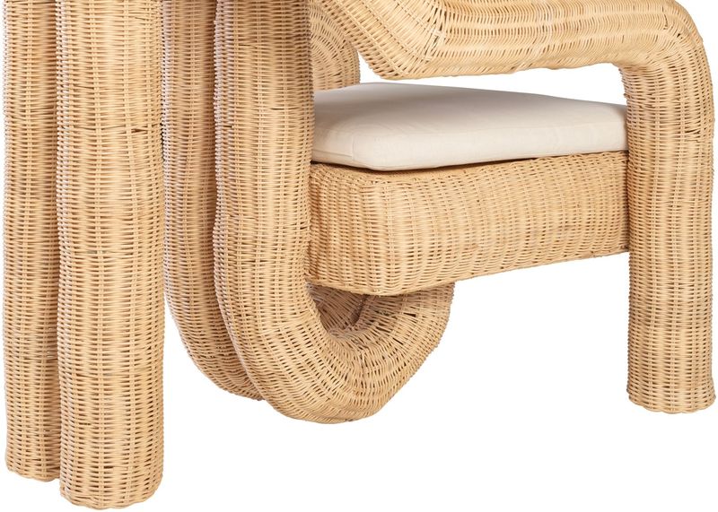 PEPP, Stylischer Designer Sessel aus Rattan