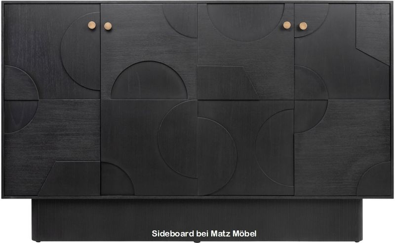 SILKA, Designer Sideboard schwarz