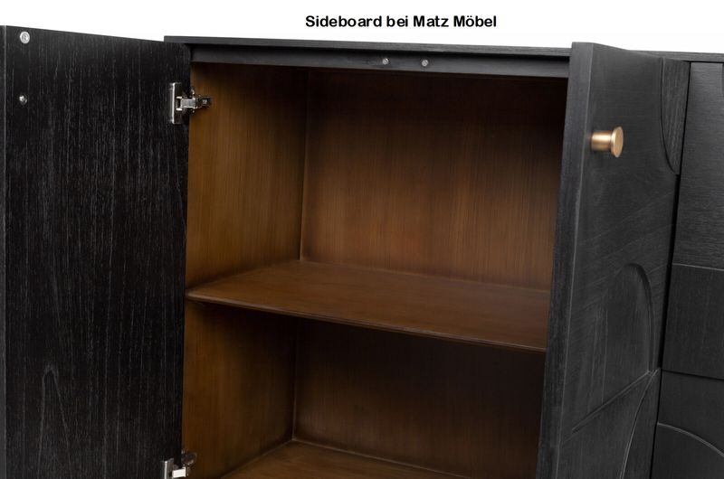 SILKA, Designer Sideboard schwarz