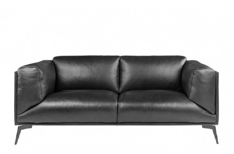 BARA, modernes Ledersofa 2 Sitzer in vielen Farben, stylische Ledercouch